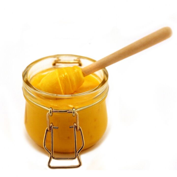 Honey for a compress for back pain in the lumbar region